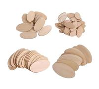 Rondin De Bois Deco Tranches de bois ovales non finies, découpes en rustiques, étiquettes pièces(100pcs 2CMx1CM)