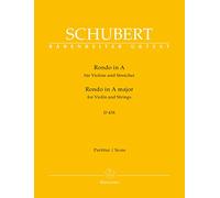 Rondo in A Major for Violin and Strings D 438 (Full Score) [Import]