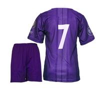 Rondo - Maillot de football pour enfant #7 - Real Madrid Cardiff Final - Ensemble de football pour enfant avec shorts, chaussettes et accessoires - Maillot de sport pour garçon - Article de fan -