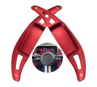 Rondrive 2 Pièces Extension de Palette Changement Vitesse au Volant Compatible avec Mercedes A B C E Classe W177 W206 W223 C180 EQE EQS CLA GLC X254 GLE 2022-2024 Accessoire de Décoration Rouge