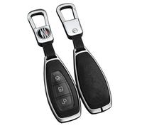 Rondrive Coque de ompatible avec Ford Puma Gen-E ST Line 2025 2026 Kuga MK3 2023 Focus MK4 Fiesta MK7 Mondeo Grand C-Max Fusion Housse de e voiture e voiture Housse de clé Porte-clés