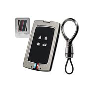 Rondrive Coque de ompatible avec Mitsubishi ASX Colt 2023-2026 - En métal - Pour Renault Austral Alpine A290 A390 - Accessoire de clé télécommande - 4 boutons - Noir