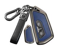 Rondrive Coque de clé de voiture avec porte-clés pour VW Golf 8, ID.3, ID.4, ID.5, ID.Buzz ID7, Tayran Multivan T7, 2025, 3 boutons, protection contre les rayures