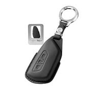 Rondrive Coque de n cuir synthétique compatible avec Skoda 2025 Elroq Enyaq Coupé Kodiaq 2024 Octavia 2023 pour VW Tayron Coque de e voiture 3 boutons Noir