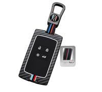 Rondrive Coque de n métal à texture de fibre de carbone pour e voiture Compatible avec Renault Scenic Megane 4 Clio 5 Espace 5 Kadjar Captur Arkana Austral Zoe pour Dacia Duster Sandero