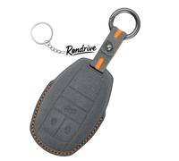 Rondrive Étui de protection en daim pour e voiture Bentley Bentayga Continental AWD/Phev Flying Spur 2019-2026, cousu à la main, 3 boutons, gris foncé