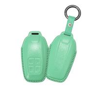 Rondrive Étui en cuir véritable pour e voiture compatible avec Ferrari 488 F8 812 LaFerrari GTC4Lusso Portofino Couleurs vives avec sangle porte-clés Bleu sarcelle