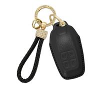 Rondrive Étui pour e voiture en cuir fait à la main compatible avec Ferrari 488 F8 812 LaFerrari GTC4Lusso Portofino avec sangle en diamant Noir