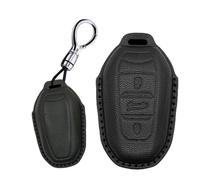 Rondrive Girly Coque de clé de voiture en cuir faite à la main pour Citroën C3 C5 C4 DS5 DS5 DS3 DS7 Noir