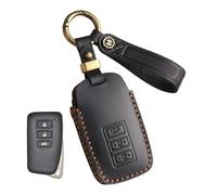 Rondrive Lexus Étui de protection en cuir cousu à la main pour e voiture NX RX ES GX LX LS UX GS is 260 300 350 NX200 NX300 RX350 - Noir