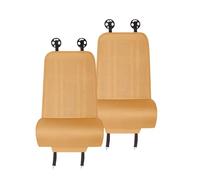 Rondrive Lot de 2 housses de siège de voiture avec extension de jambe - Pour Chevrolet Silverado 1500 2500HD Suburban Tahoe 2026 2025 2024 - Coussin de siège de voiture en cuir - Marron ambré