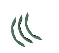 Rondrive Lot de 3 housses de volant en daim antidérapantes - 37-39 cm - Universelle - Pour volant de forme ronde - Accessoire de voiture - Vert