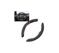 Rondrive Lot de 3 housses de volant universelles segmentées en daim - Antidérapantes - En cuir - 37-39 cm - Forme ronde - 99 % - Pour voiture, SUV, camion, gris