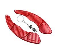 Rondrive Rallonge de levier de vitesse en ABS - Pour VW Arteon 3H Golf 7 GTI GTD GTE R R-Line Variant 2015-2020 - Accessoire de volant - Design sportif - En fibre de carbone - Rouge