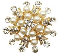 Ronds de serviette dorés contemporains conçus avec une géométrie florale creuse et des incrustations de perles pour une table élégante