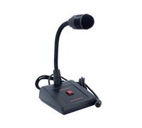 Rondson pupitre microphone Din 5 broches Microphone dynamique de bureau avec col de cygne flexible, bouton poussoir et sortie DIN 5.