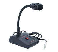 Rondson pupitre microphone Jack stéréo Microphone d'appel dynamique avec col de cygne flexible et connexion Jack stéréo symétrique.