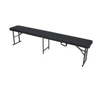 RONDY Banc Pliant - Banc Pliant Jardin- Banc Pliant Camping - Imitation Bois - 182X30X43cm - Poignée de Transport