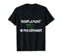 Ronfle Humour Ronflement En Cours Homme Dormant Drôle T-Shirt