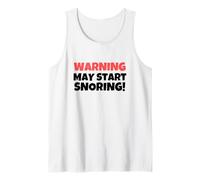 Ronflement Cadeau pour Mari - Avertissement Peut Commencer à ronfler Débardeur