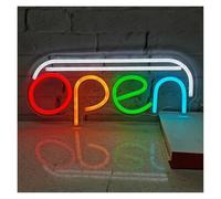 RONGCH Décor Mural Lumière Enseigne Publicitaire LED Néon open Alimentée Par USB, Idéale Pour Les Bars, Magasins Et Cafés, 45x20cm