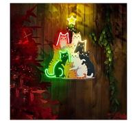 RONGCH Néon Enseignes lumineuses Decor Arbre À Chat Lumineux Au Néon, Idéal Pour Une Décoration Murale De Studio, De Magasin Ou De Fête, 42cmx53cm