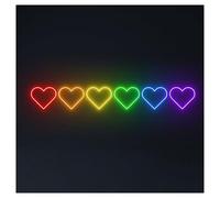 RONGCH Néon Enseignes lumineuses Decor Enseigne Au Néon En Forme De Cœur Pour Chambre À Coucher, Bar, Salon, Fête D'anniversaire, Décoration Murale 50cm