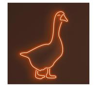 RONGCH Néon Enseignes lumineuses Decor Enseigne Au Néon Oie, Idéale Pour Les Boutiques D'oiseaux, Décoration De Chambre D'enfant Avec Luminosité Réglable 46cm(C)