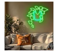 RONGCH Néon Enseignes lumineuses Decor Enseigne Au Néon Pour Pot De Fleurs, Éclairage Pour Magasin De Fleurs, Club, Salle De Fête, Décoration 42cmx43cm(B)