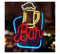 RONGCH Néon Enseignes lumineuses Decor Enseigne Au Néon Pour Verre À Bière, Alimentée Par USB, Idéale Pour Un Bar, Un Pub, Un Magasin, Une Fête D'anniversaire 25.7cmx35cm