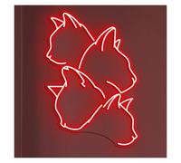 RONGCH Néon Enseignes lumineuses Decor Enseigne Lumineuse Avec Chats Mignons, Idéale Pour Décorer Une Animalerie Ou Chambre D'enfant, Luminosité Réglable 58cm(H)