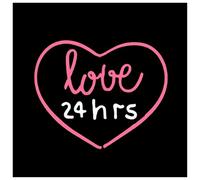 RONGCH Néon Enseignes lumineuses Decor Enseigne Lumineuse Love 24Hrs À Intensité Variable Pour Chambre Mariage, Des Fiançailles Fête D'anniversaire Bar Ou Une Bière, 35cmx20cm