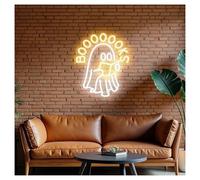RONGCH Néon Enseignes lumineuses Decor Fantôme Lisant Des Livres, Lumières Néon À Luminosité Réglable, Convient Pour Studio, Décoration Murale 32cmx38cm(B)