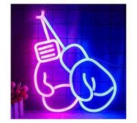 RONGCH Néon Enseignes lumineuses Decor Gants De Boxe Néon Dimmable LED Panneau Pour Mur, Fête, Gym, Club Bar, Man Cave, Surprise D'anniversaire 40CM×28CM