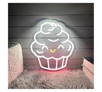 RONGCH Néon Enseignes lumineuses Decor Guirlande Lumineuse Néon Pour Cupcakes, Pour Café, Dessert, Maison, Cuisine, Restaurant, Décoration 33x33cm
