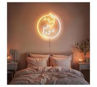 RONGCH Néon Enseignes lumineuses Decor Lumières Néon Chat À Luminosité Réglable, Idéales Pour La Décoration Murale D'une Chambre D'enfant Ou D'un Studio 35cmx38cm(C)
