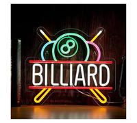 RONGCH Néon Enseignes lumineuses Decor Panneau Néon De Billard Pour Décoration Murale, Lumière Pour Salle De Jeux, Pub, Bar, Panneau De Fête, Lampe Éclairée Alimentée Par USB 36.32cm×32cm