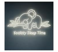 RONGCH Néon Enseignes lumineuses Decor Panneau Néon Koala Sleep Time, Idéal Pour Décorer Une Maison De Zoo, Luminosité Réglable, 58cm(H)