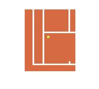 RONGCH Tableau Déco Nature Affiches Minimalistes du Grand Chelem De Tennis Peinture sur Toile Ballon De Sport Australien US Open pour Décoration De Salon Moderne(M,40x60cm)