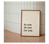 RONGCH Tableau Déco Nature Be You Do You for You Citations Imprimées Affiche Art De Motivation Peinture sur Toile Décoration Murale Esthétique sans Cadre(20x30cm)