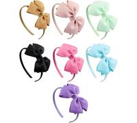 Rongchenghao 7 nœuds multicolores, adaptés pour les filles Alice avec nœud, satin, adaptés pour les filles, les femmes et les cadeaux d'anniversaire des enfants