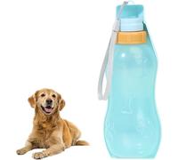 Rongchenghao Bouteille d'eau portable pliable de 350 ml pour chien, adaptée pour la promenade, les voyages et les voyages - Tasse d'extérieur pour chiens, chats et animaux de compagnie (bleu, 350 ml)