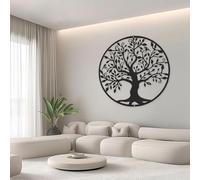 Rongchenghao Grande décoration murale en métal avec logo arbre de vie à suspendre 60 cm