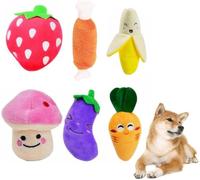 Rongchenghao Jouet couineur pour petit chien - 6 jouets en peluche pour chiot - Convient pour les chiens de petite et moyenne taille