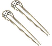 Rongchenghao Lot de 2 pinces à cheveux en métal en forme de U, grande pince à cheveux rétro française, accessoire de coiffure adapté pour les femmes et les filles