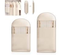 Rongchenghao Lot de 2 sacs de vêtements d'économie d'espace, sac de rangement de vêtements suspendus sous vide housse anti-poussière pour manteau de costume de doudoune (taille M + L)