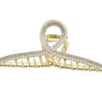 Rongchenghao Perle cristal, pince à griffes en alliage, grande pince antidérapante, pince à cheveux solide, accessoire femme, accessoire de coiffure, pince à griffe, accessoire de cheveux pour femme