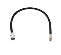 Tuyau de robinet extractible 60/150cm F1/2 M15 * 1, tuyau de remplacement tressé en Nylon noir et gris for robinet de cuisine/lavabo extractible (Color : Black 60cm)