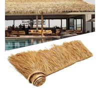 RONGESAEFS Tuile De Chaume Artificielle Chaume pour toiture,1-10m Tuiles de Toit en Paille de Palme en Plastique pour Bar Jardin Patio Gazebos Maison en Bois Décorat,Gazebo,Parasol(Size:1m/3.2ft)