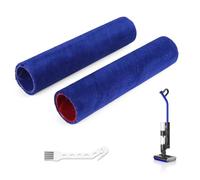 RONGJU Lot de 2 brosses à rouleau compatibles avec Dyson WashG1 nettoyeur de sol humide, rouleaux absorbants en microfibre double pour Dyson WashG1, rouleaux contre-rotatifs pour enlever la saleté